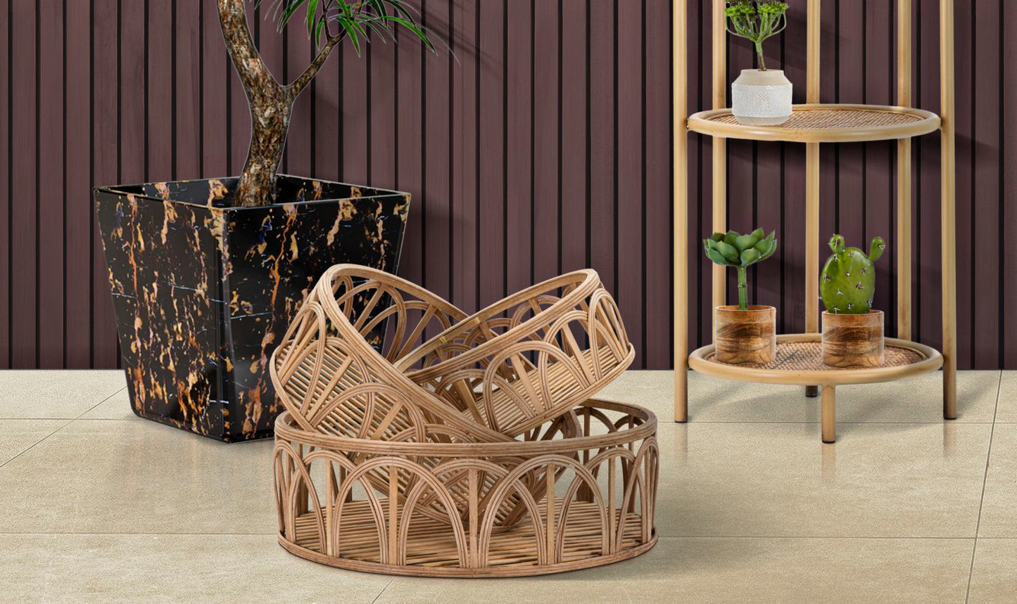 Rattan Schalen Set Fuji 3-delig
