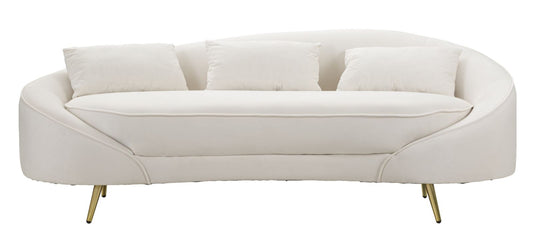 Oslo Driezits Sofa Met Kussens Crème 68x185x84 cm