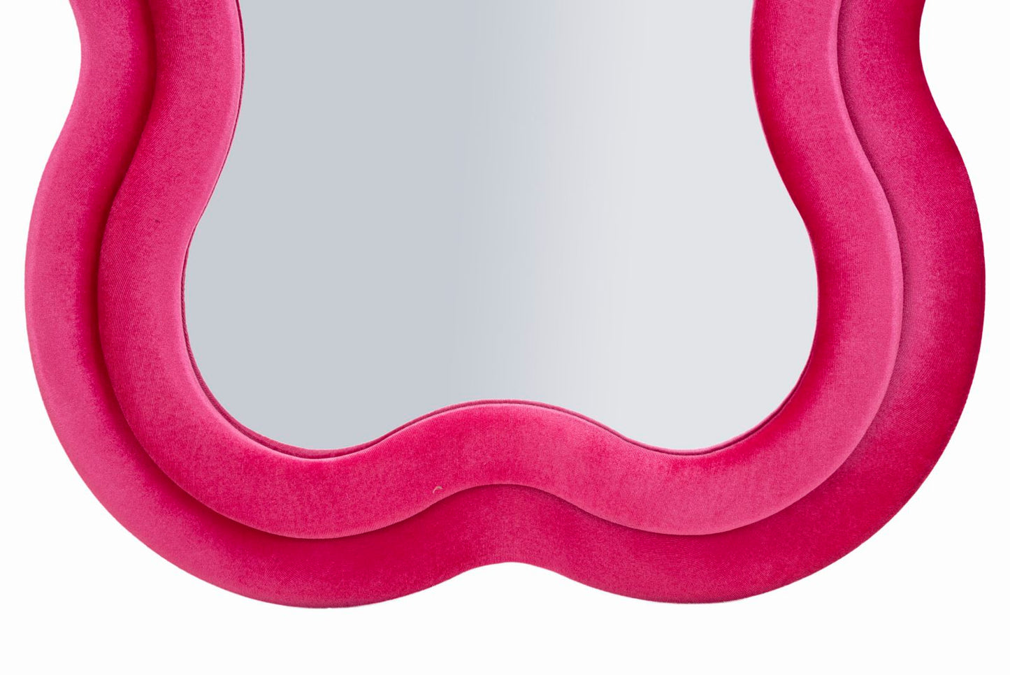 Miki Wandspiegel Velours Fuchsia 160x60x4 cm