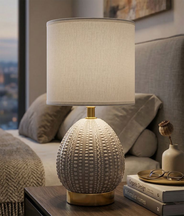 Nachtkastlamp Flavi Grijs 30.5x15x15 cm