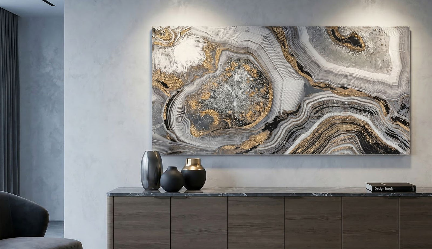 Wandschilderij Canvas Cave Glam 60x120x3.8 cm