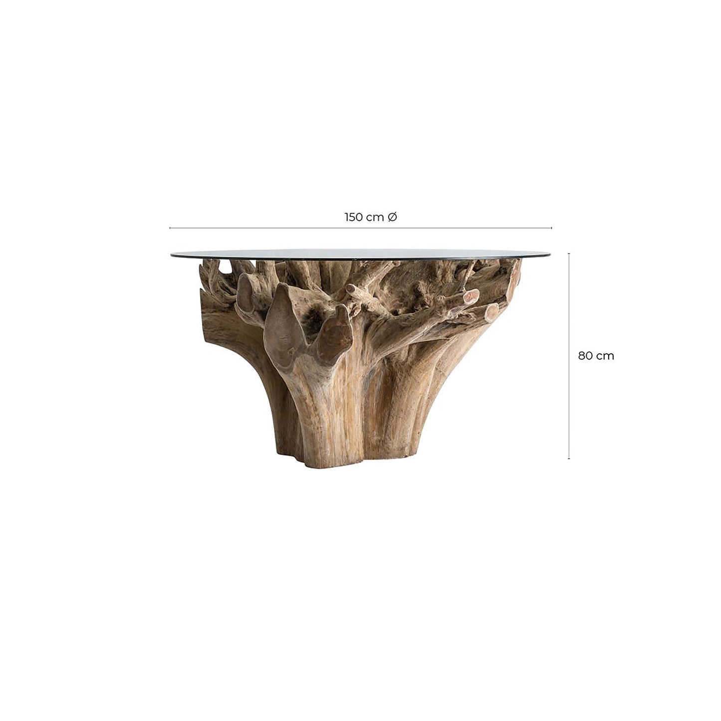 Warri Eettafel 150x150x78 cm