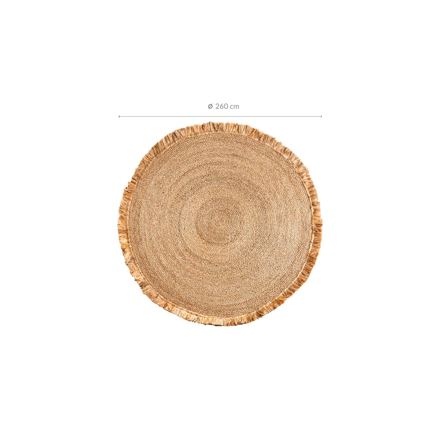 Kisai Vloerkleed Rond 260x260x1 cm