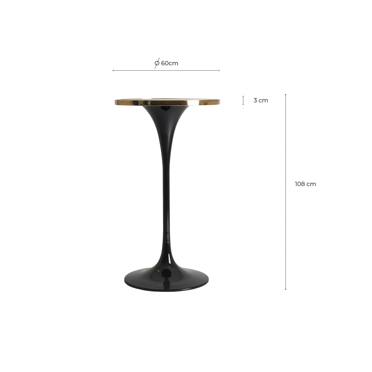 Than Bartafel S.THAN Art Deco 60x60x106 cm