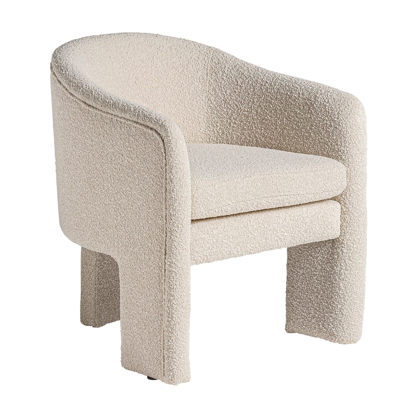 PRATI Bouclé Fauteuil 68x66x77 cm
