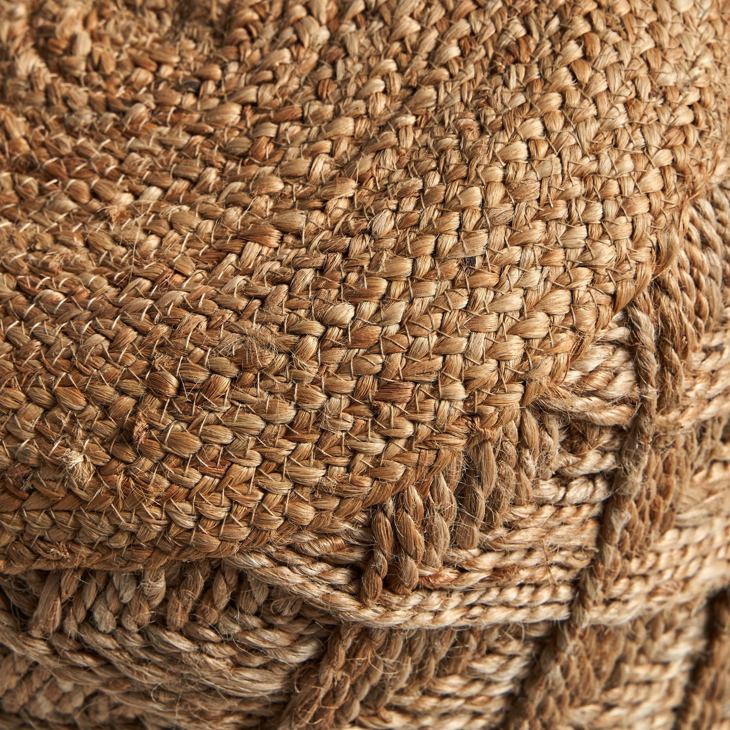 Elgin Jute Poef Vintage 40x40x46 cm
