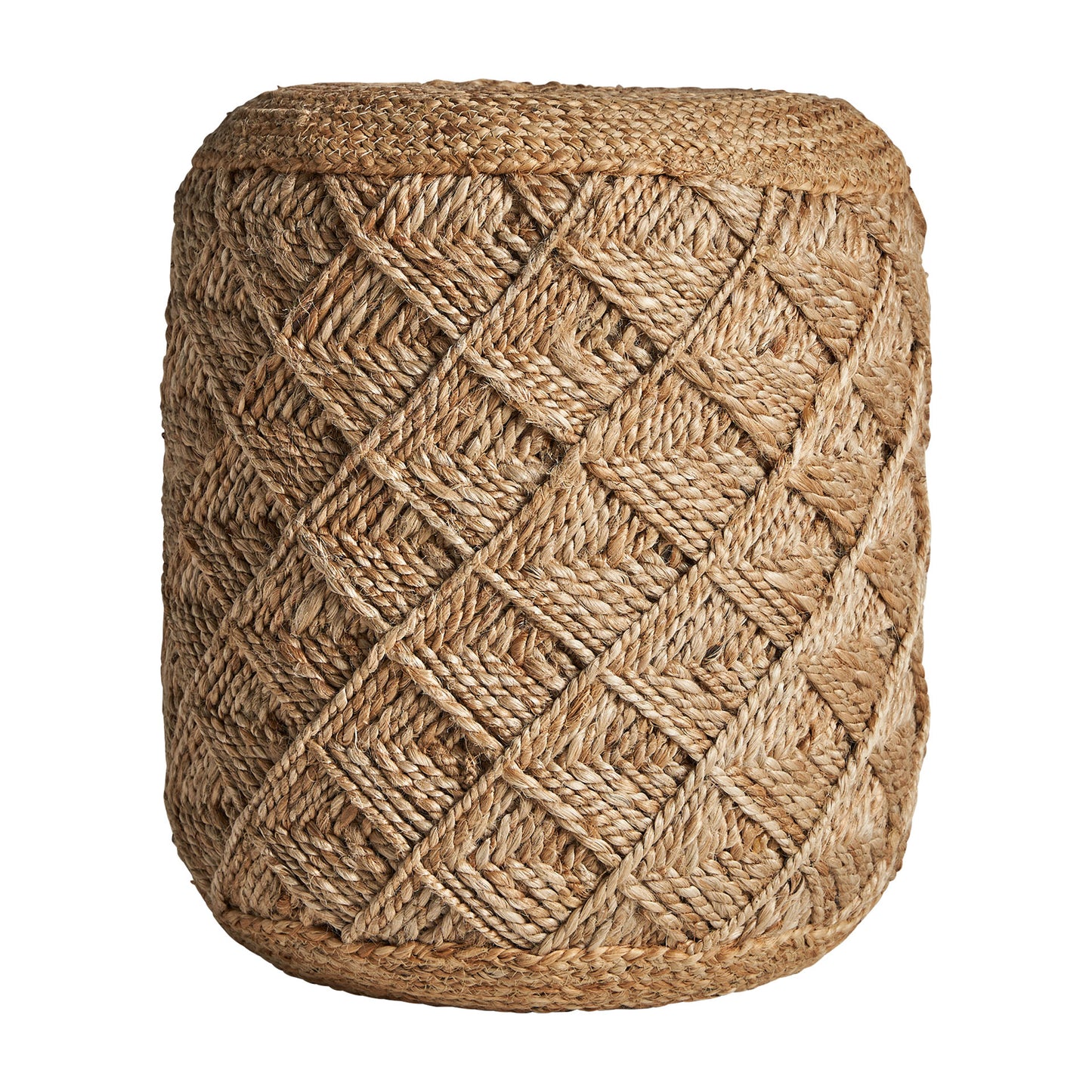 Elgin Jute Poef Vintage 40x40x46 cm