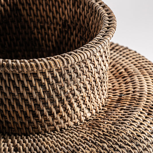Kalid Rattanmand Boho 40x40x80 cm