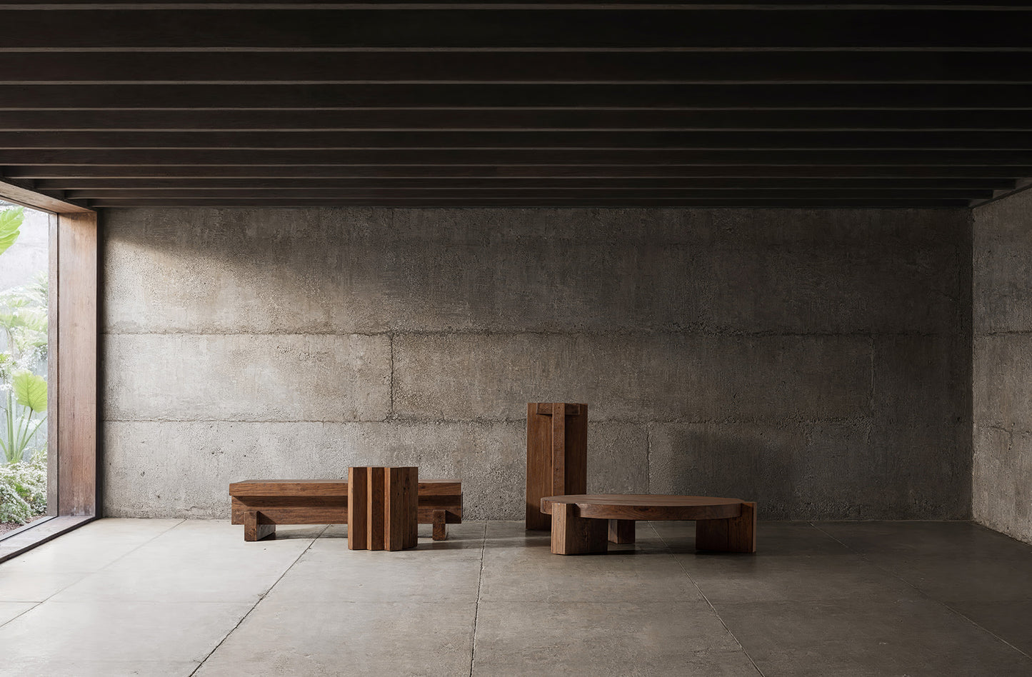 BRUTALIST Bijzettafel 43x43x50 cm