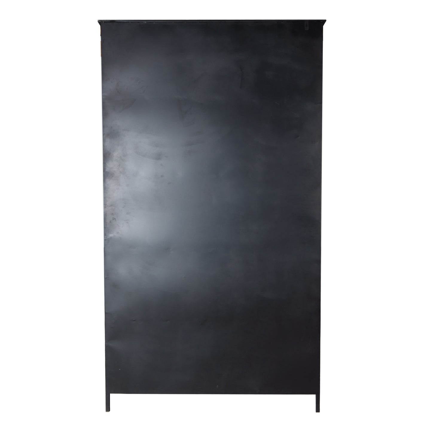 Elina Glass Cabinet Black Iron Frame 2 Doors