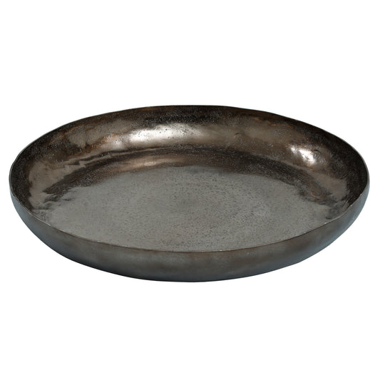 Blisse Bronze Aluminium Hammered Bowl Round L