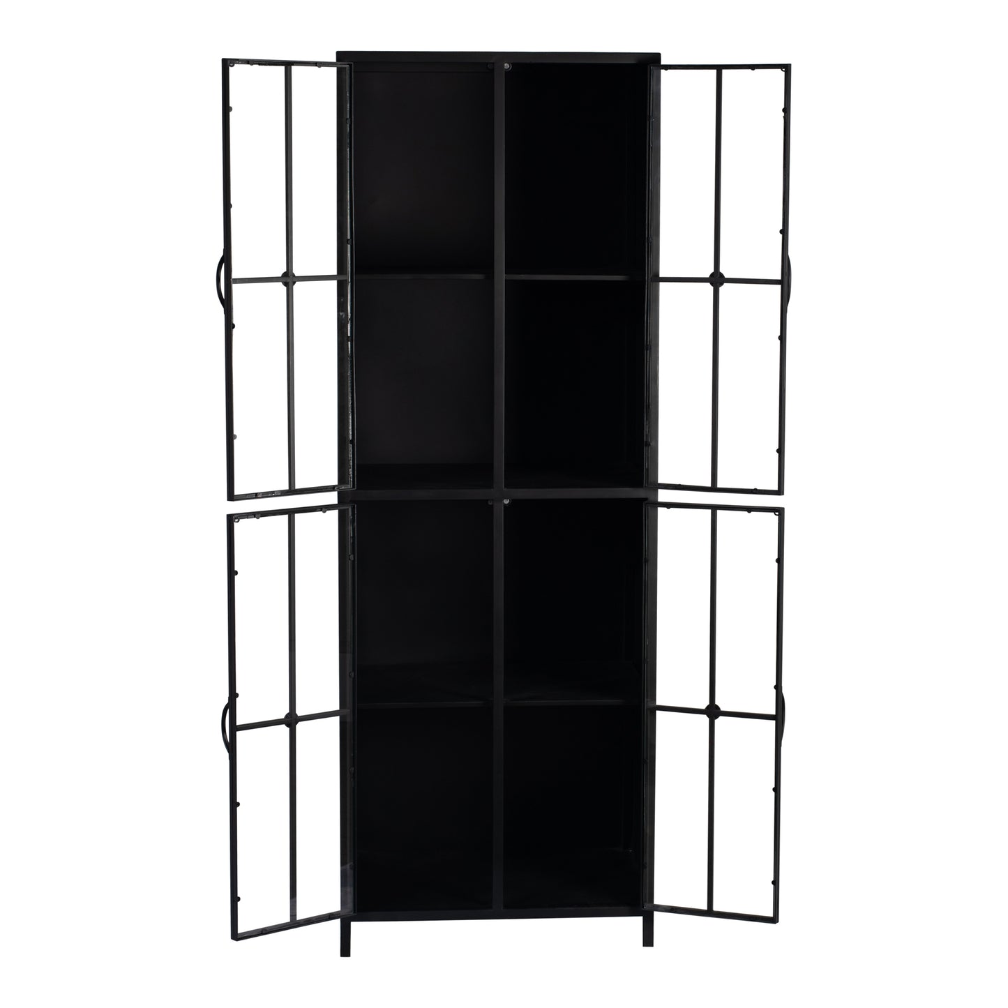 Cave Black Iron Cabinet High