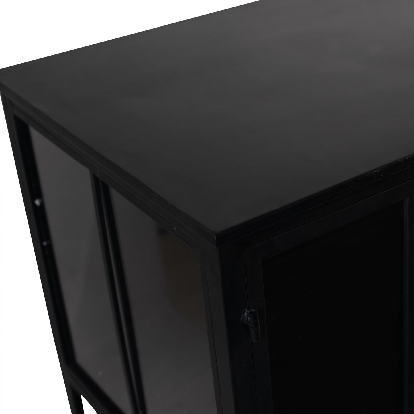 Cave Black Iron Cabinet Low