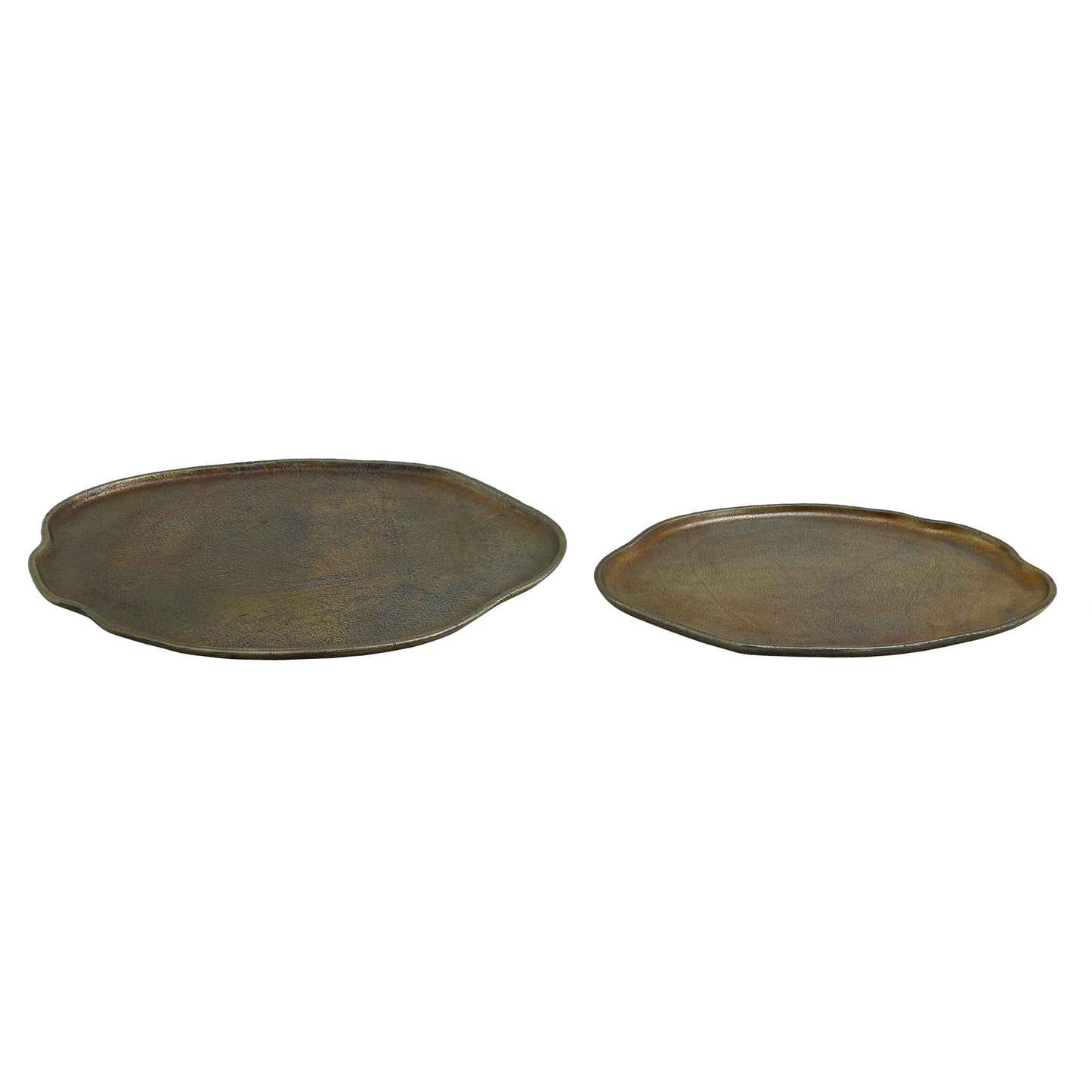 Maud Bronze Alu Bowl Wavy Round Shape L