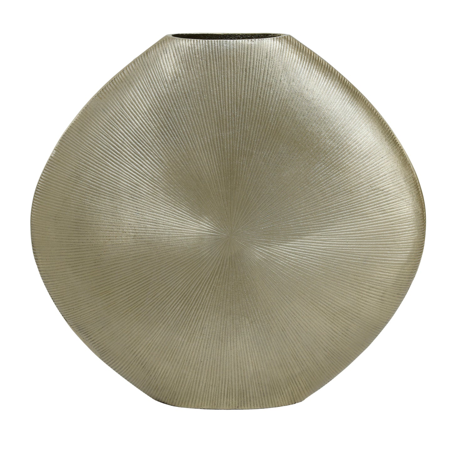 Tiro Gold Aluminium Gold Pot Oval Stripe Pattern