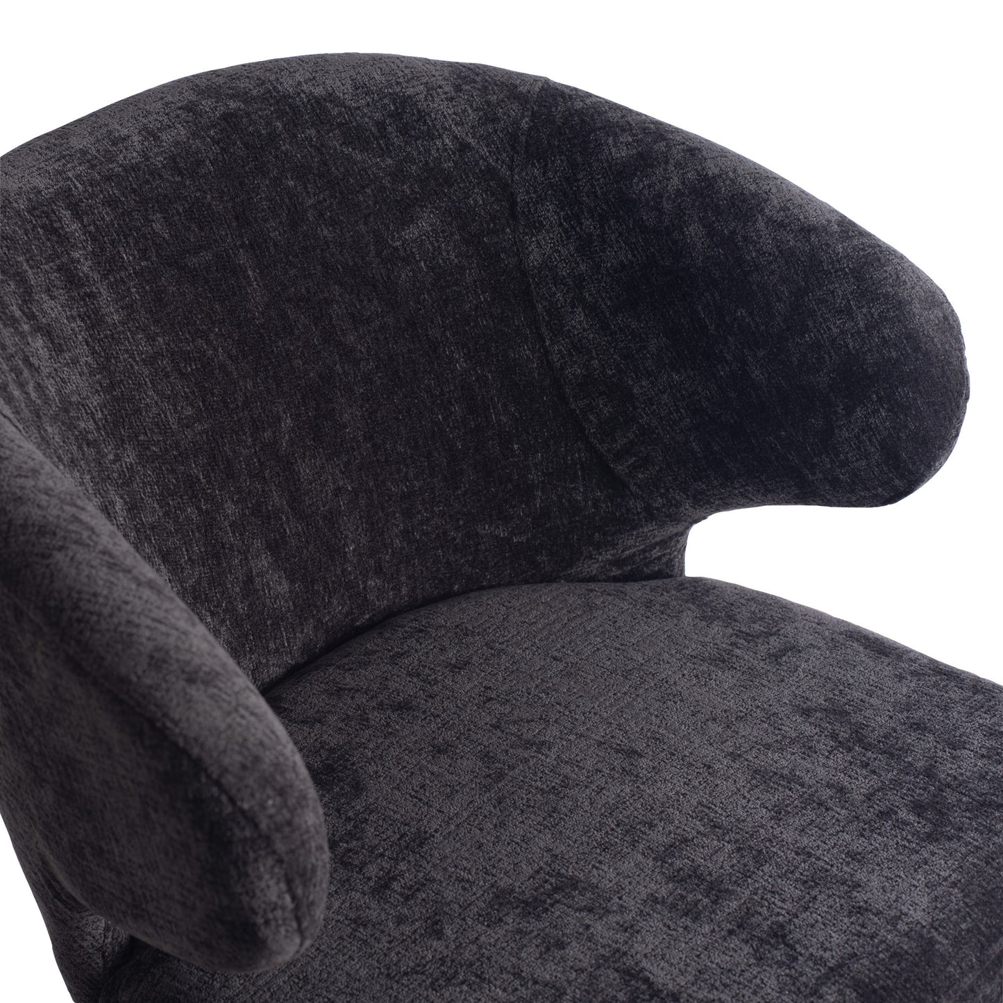 Fiori Anthracite 0504 Dining Chair Black Wood Legs