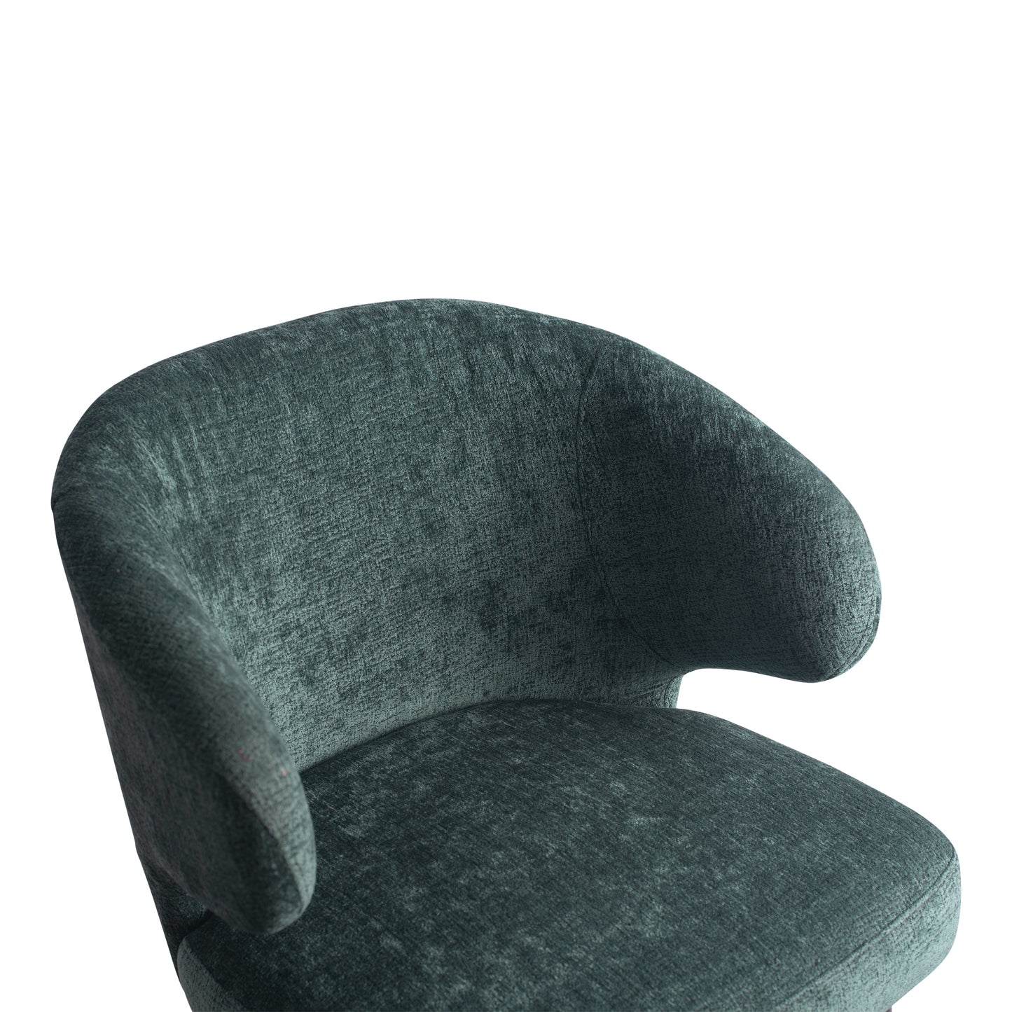 Fiori Petrol 502 Dining Chair Black Wood Legs