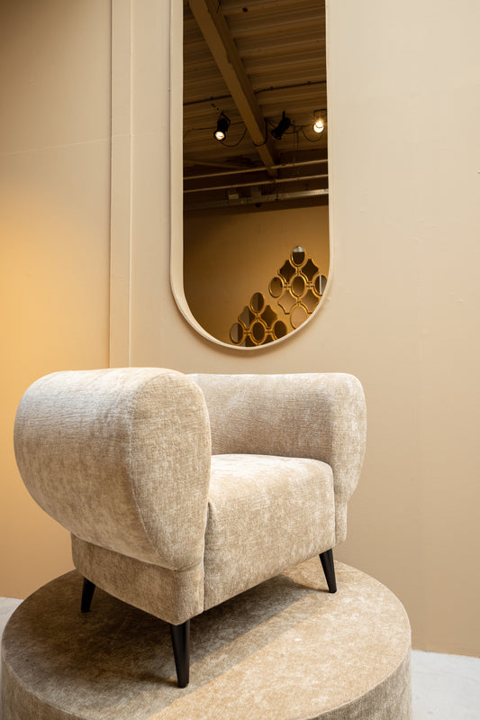 Elefan Anthracite Fauteuil Round Armrest