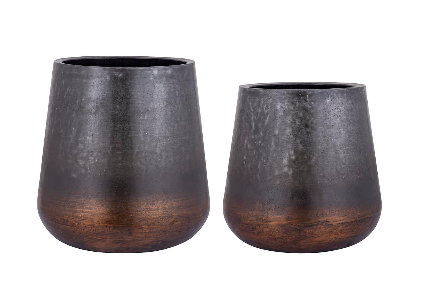 Nouska Black Aluminum Pot With Copper Bottom M