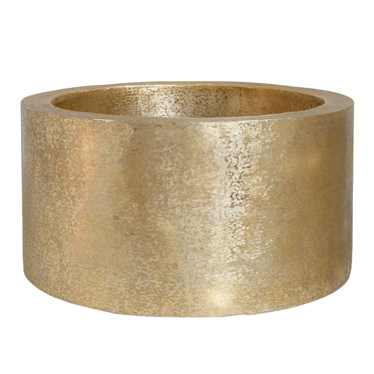 Eviee Gold Brushed Alu Sheet Pot Round SV2
