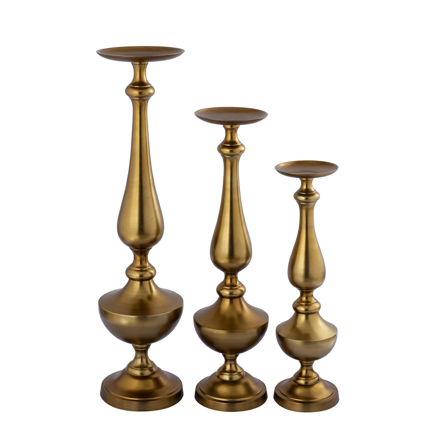 Centy Brass Casted Alu Candle Holder S