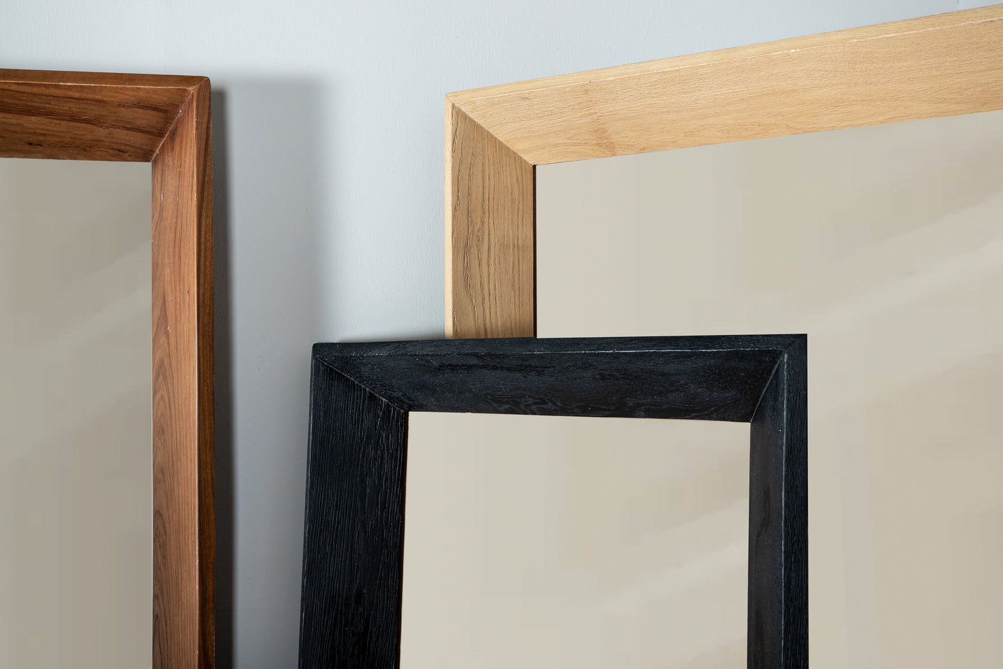 Chevar Natural Oak Wood Mirror Rectangle L