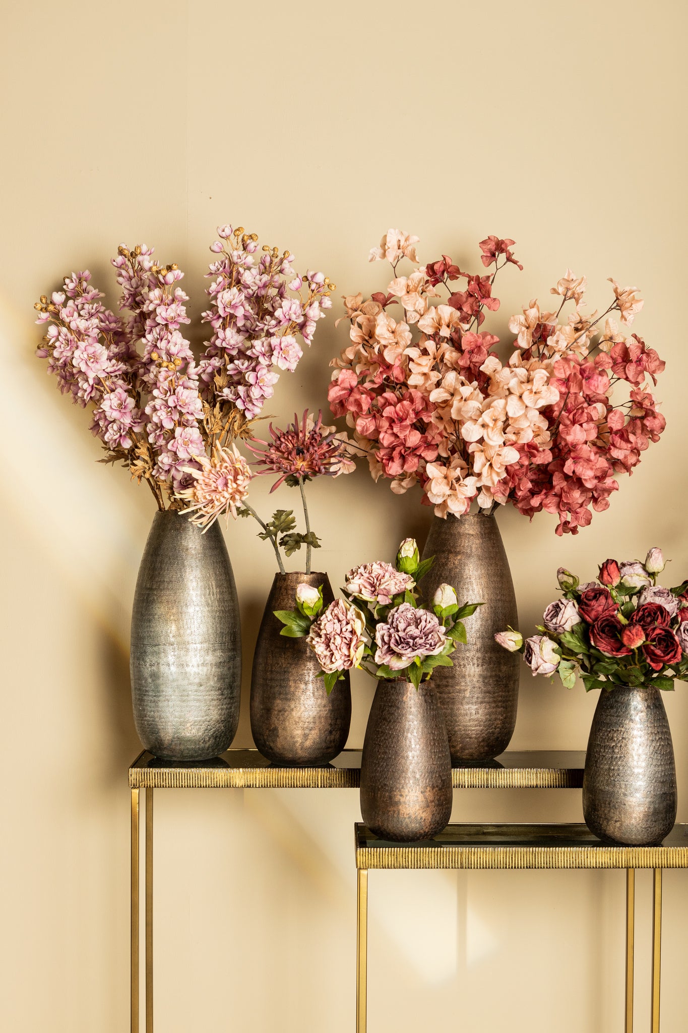 Semin Silver Alu Round Rustic Pot Wavy Edge M