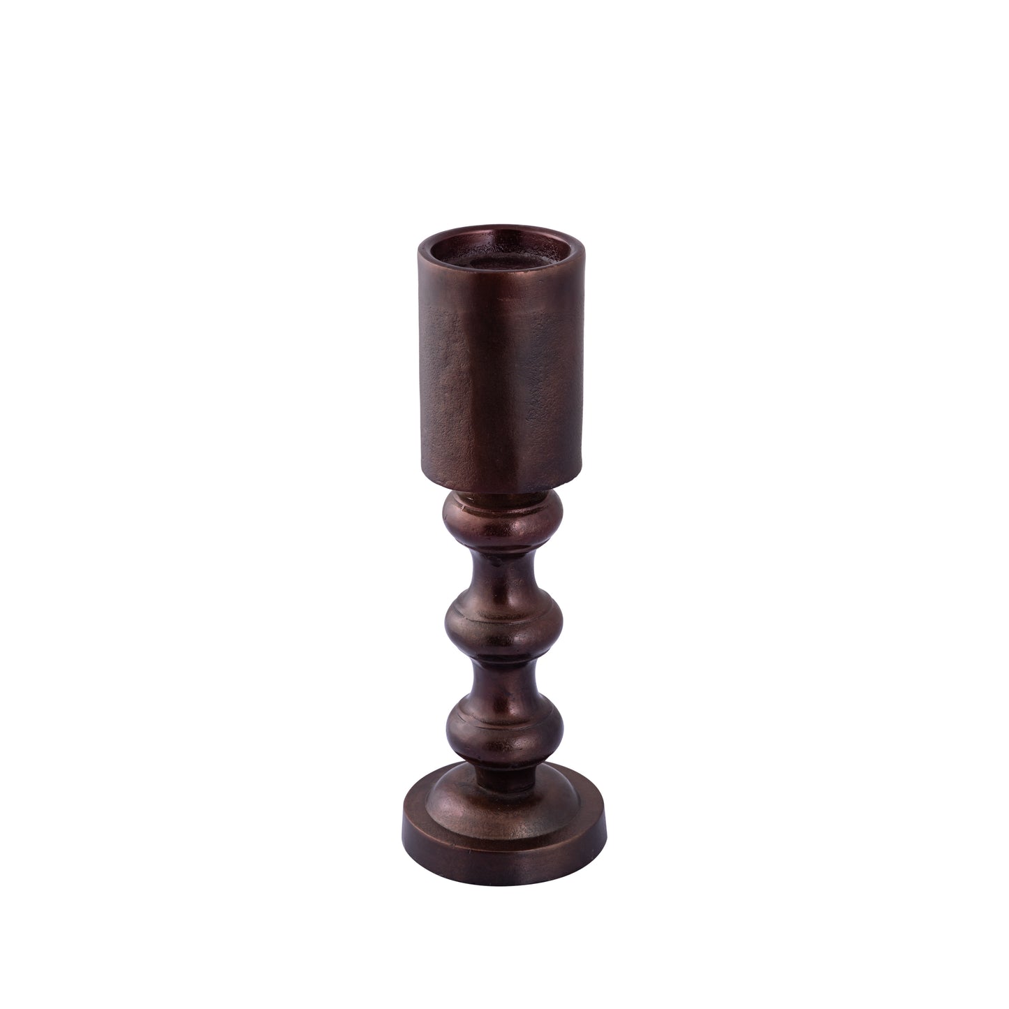 Nessa Copper Alu Candle Holder With Bulbs M
