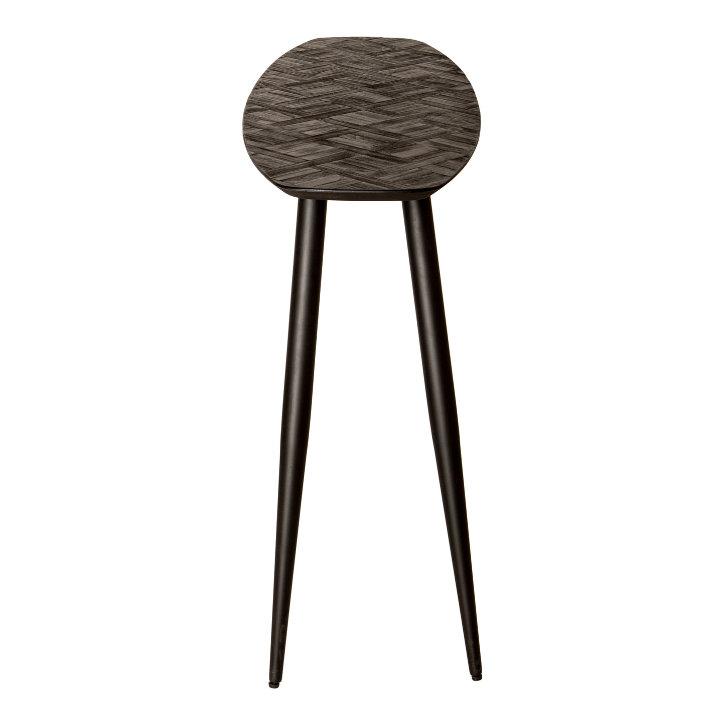 Tyano Black Recycled Teak Wood Side Table