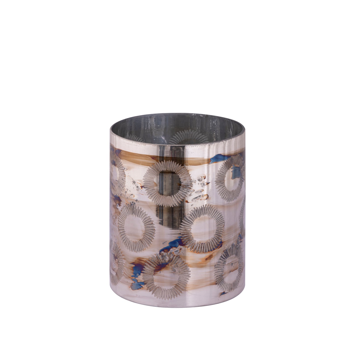 Karga Brass Glass Stormlight Flower Etching M