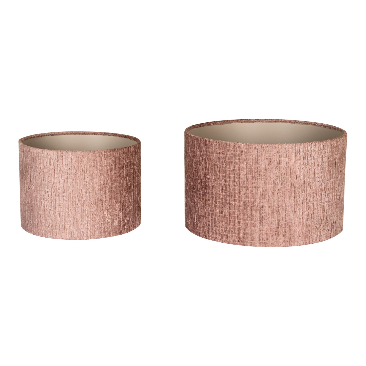 Nairobi Oud Roze Stofkap Rond M – Set van 2 - 2 Sets 24x40x40 cm