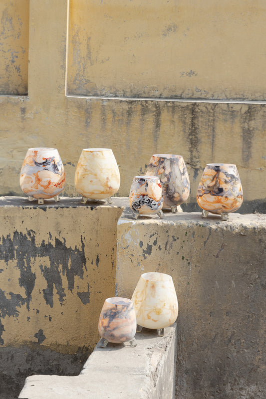 Jamillia Yellow Round Glass Stormlight On Feet L