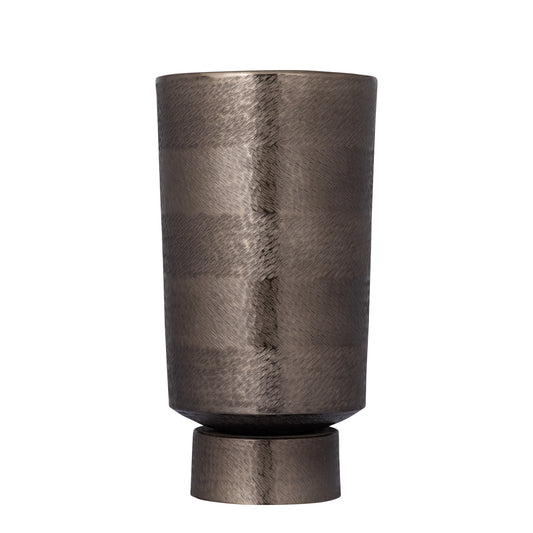 Erga Black Alu Sheet Zigzag Pot Round L