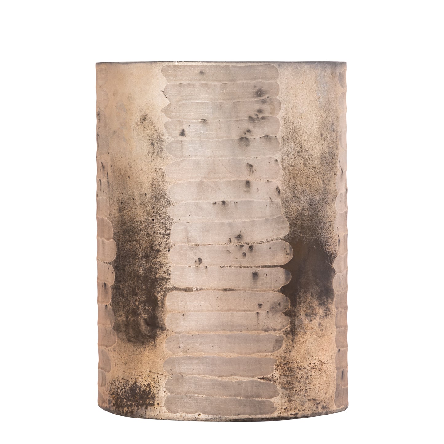 Somer Pink Glass Stormlight Round With Etching L