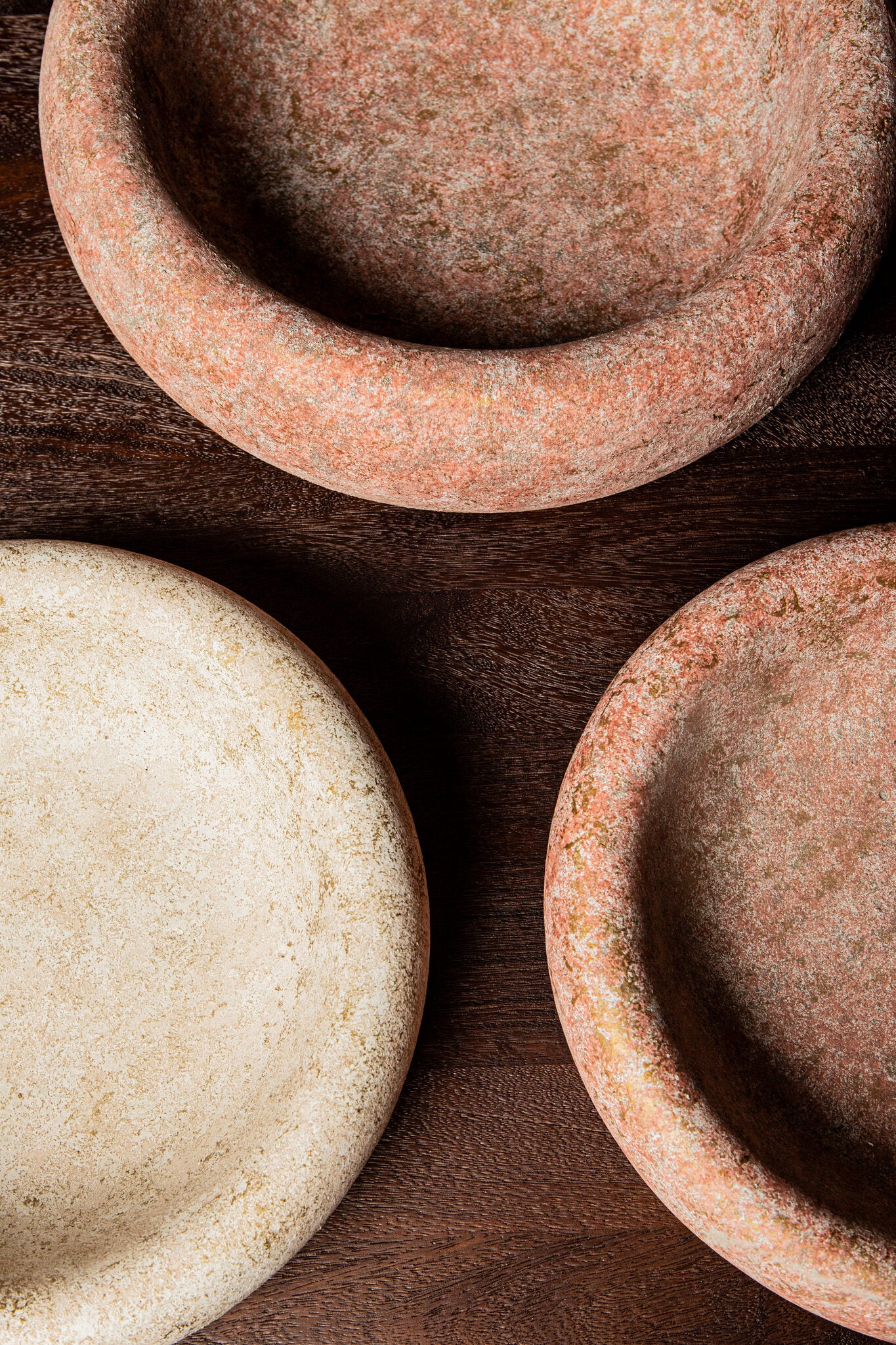 Aly Red Cement Round Bowl Small