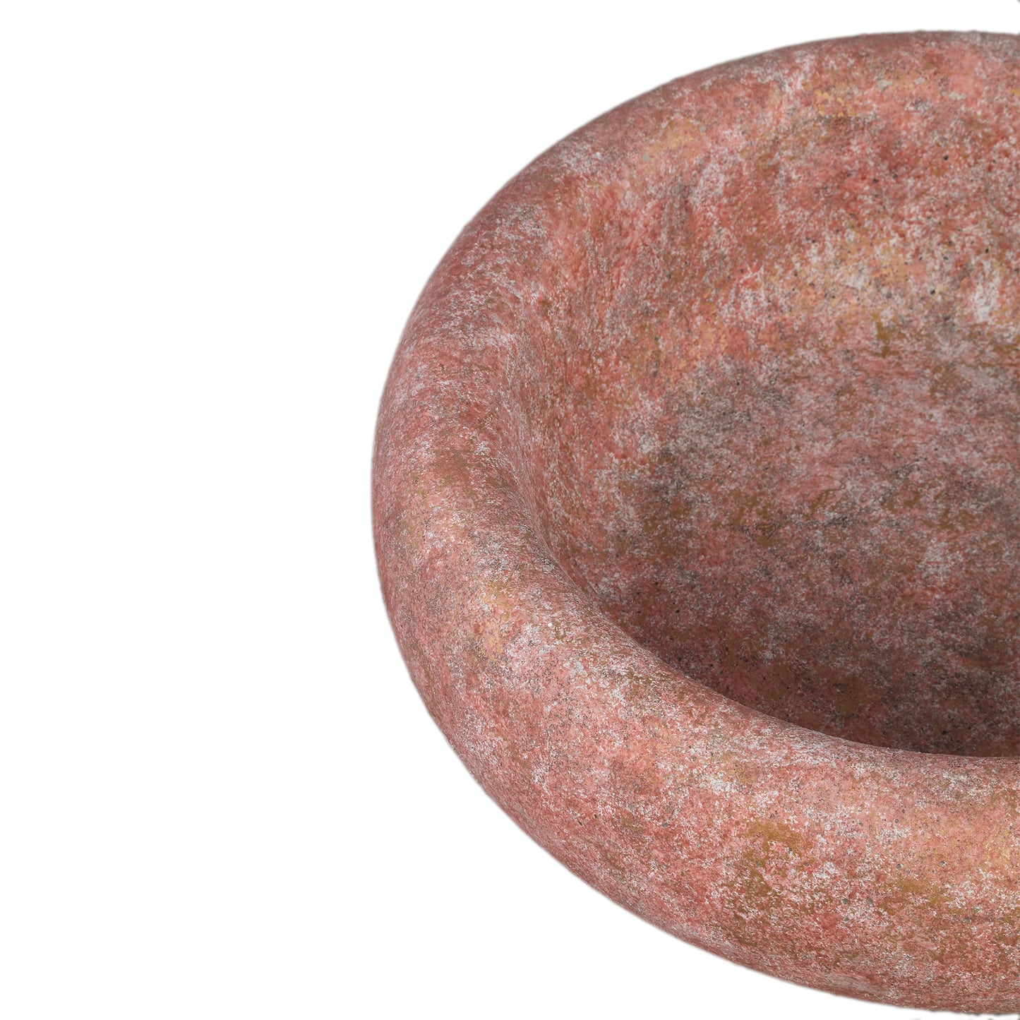 Aly Red Cement Round Bowl Big