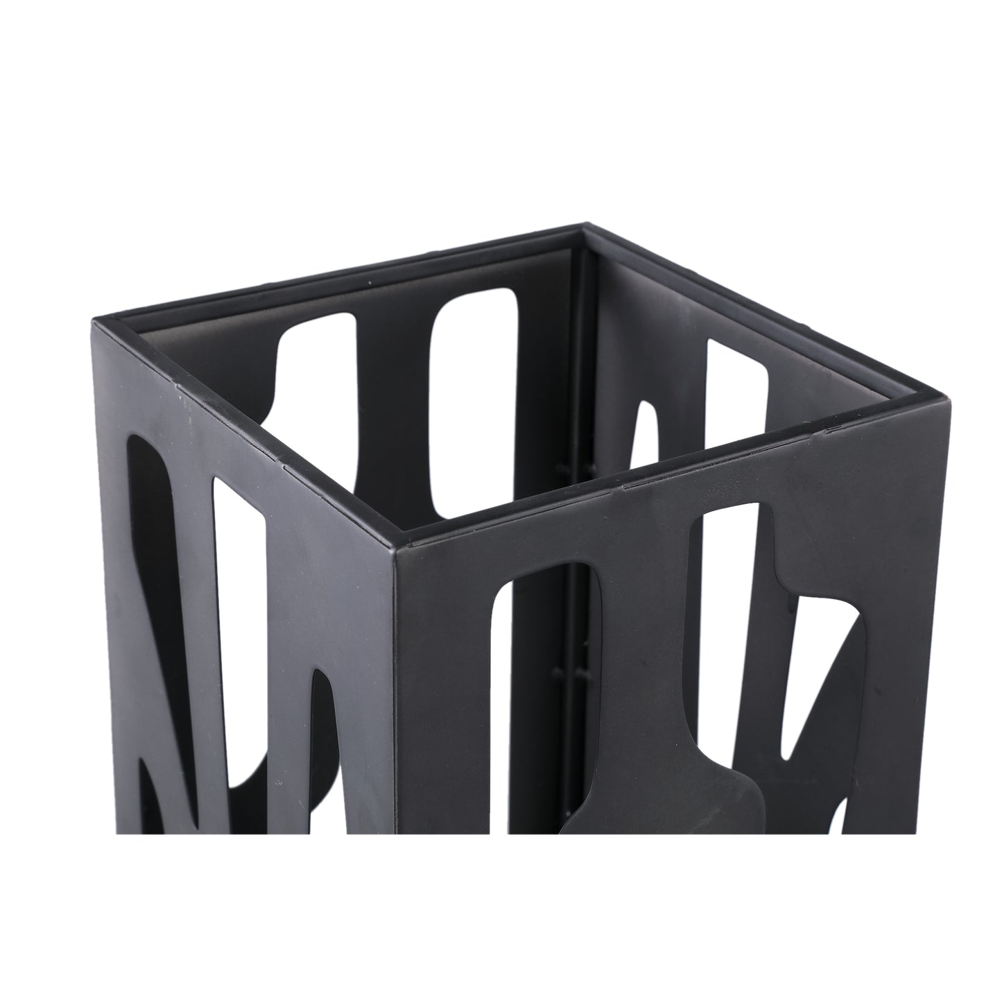 Dewey Black Iron Square Stormlight With Glass L