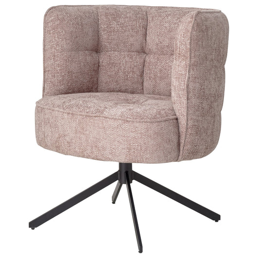 Odin Big Roze Eetkamerstoel Legacy 14 Flamingo met Zwart Onderstel 80x67x73 cm