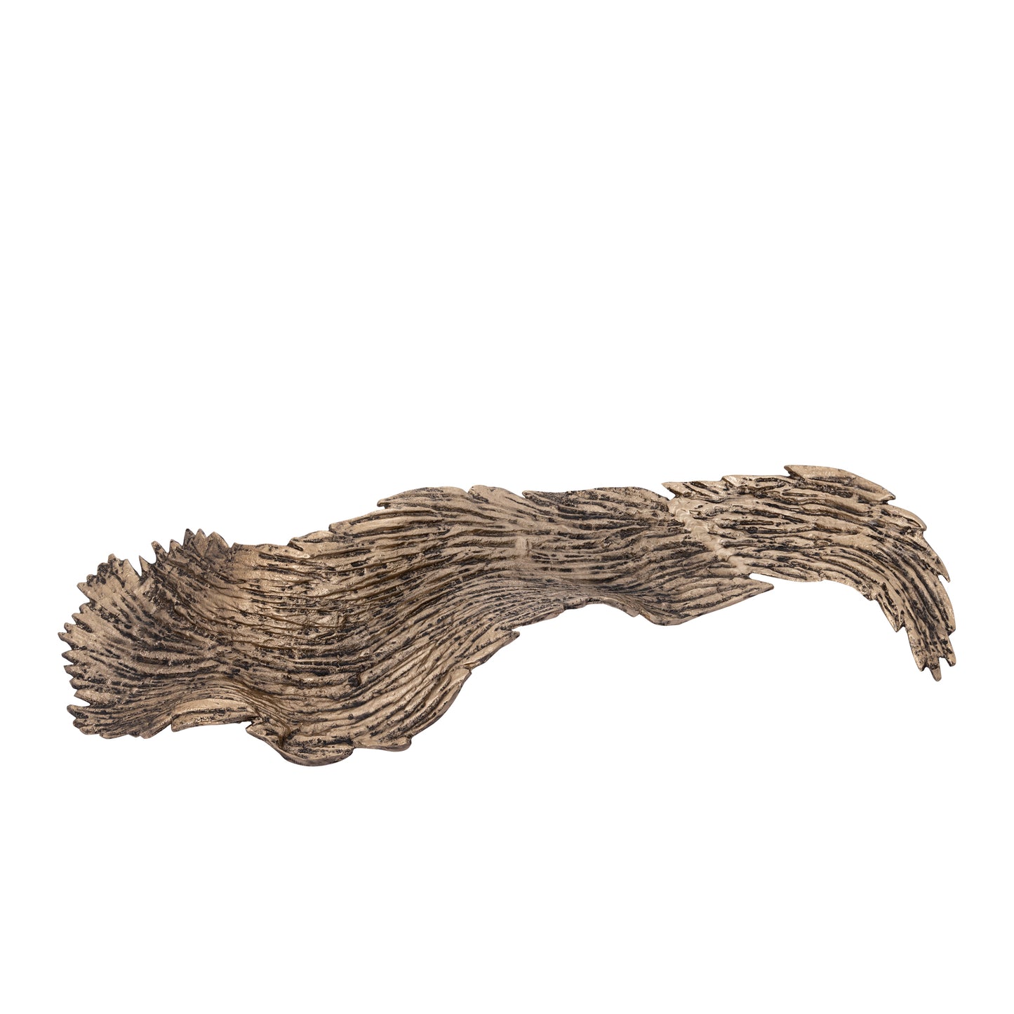 Aitana Gold Casted Alu Wavy Bowl Large