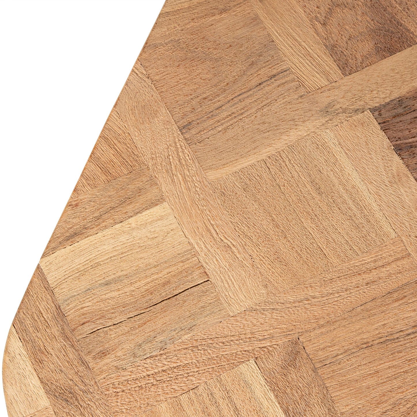 Fieron Natural Wooden Coffee Table Double Rnd Base