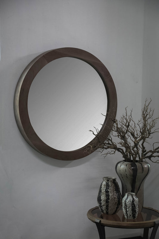Channel Natural Firwood Veneer Mirror Thick L