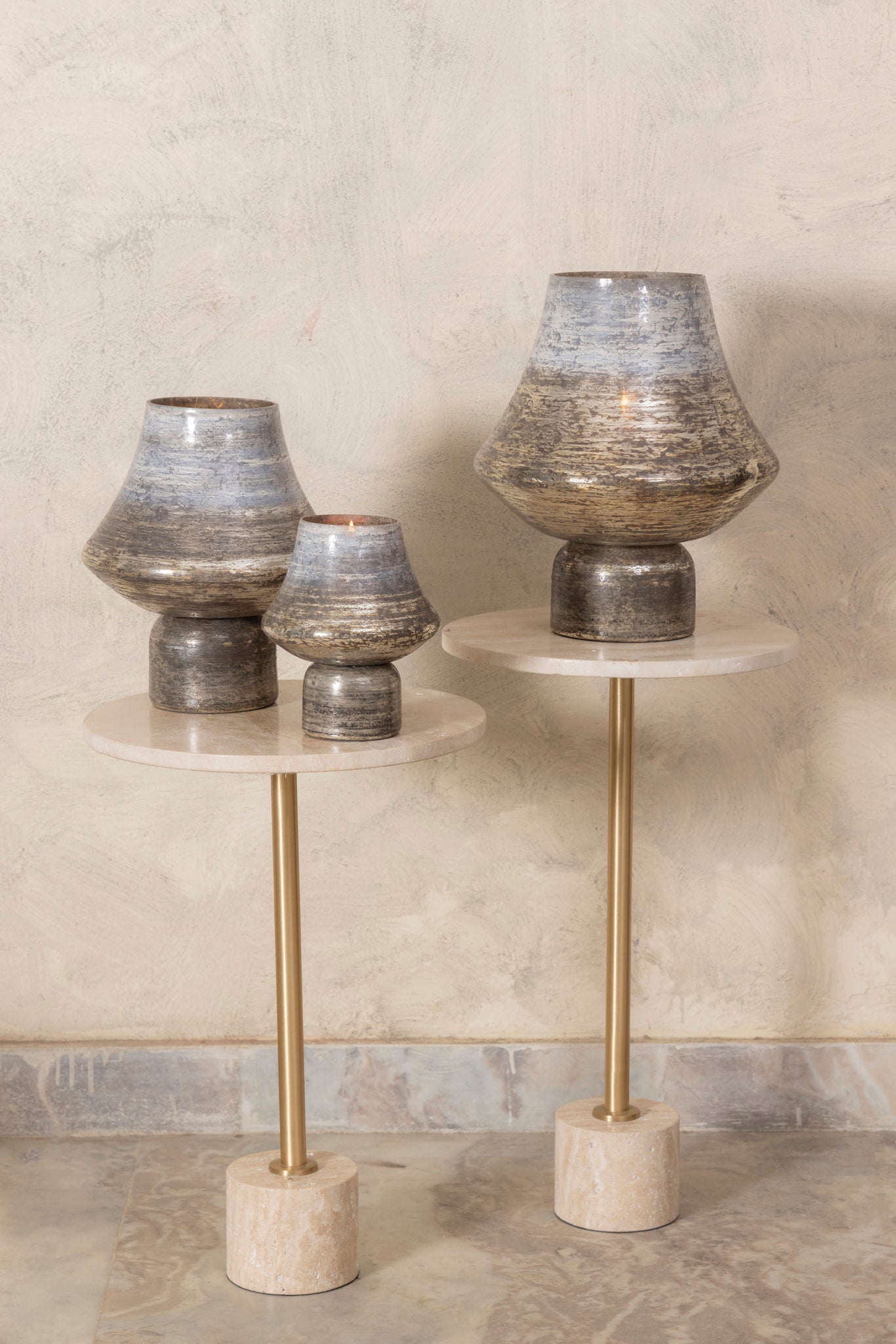 Soroosh Grey Glass Stormlight On Base M