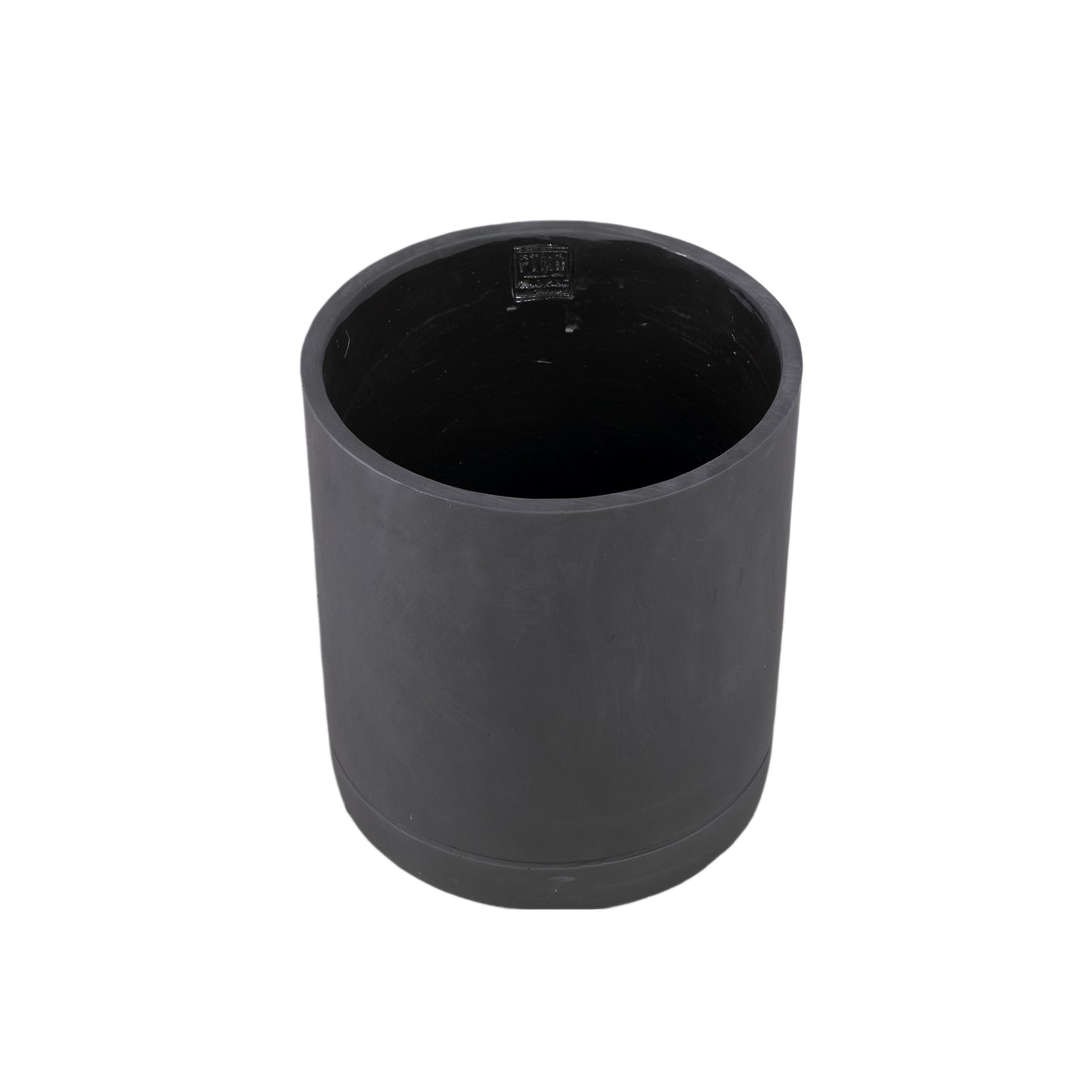 Vik Purple Dark Cement Cylinder Pot Round Matt XL