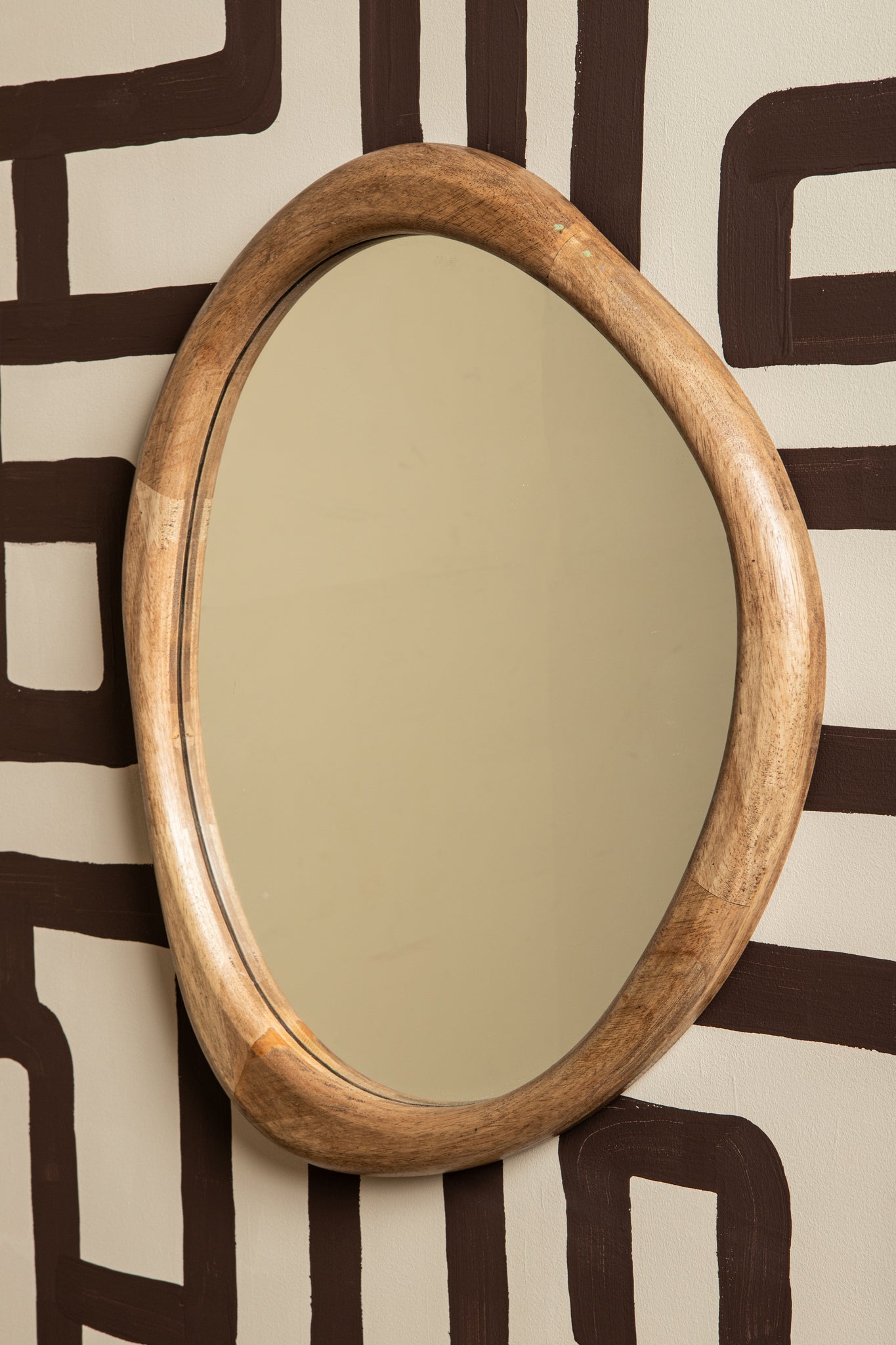 Neelix Natural Rubberwood Organic Mirror S
