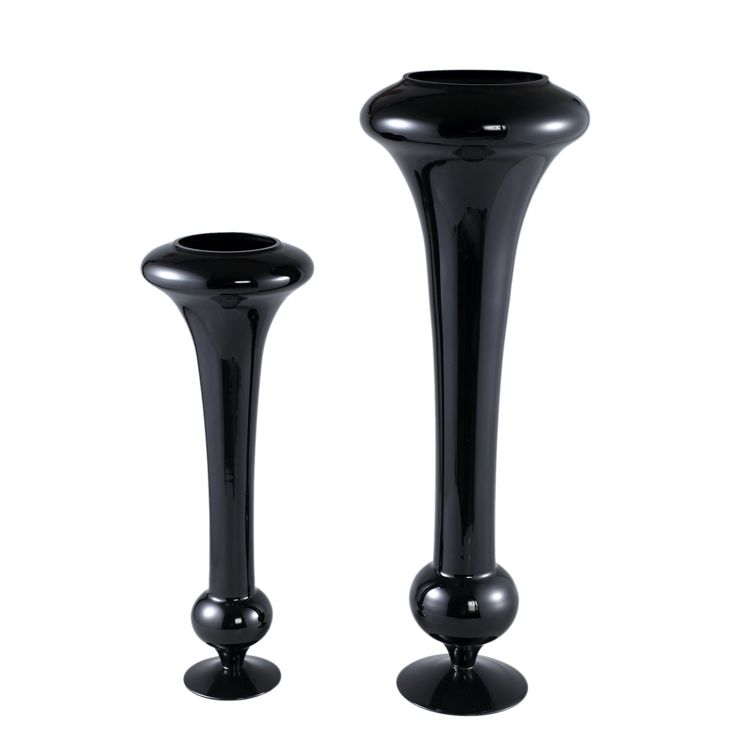 Keighla Black Shaped Glass Vase S