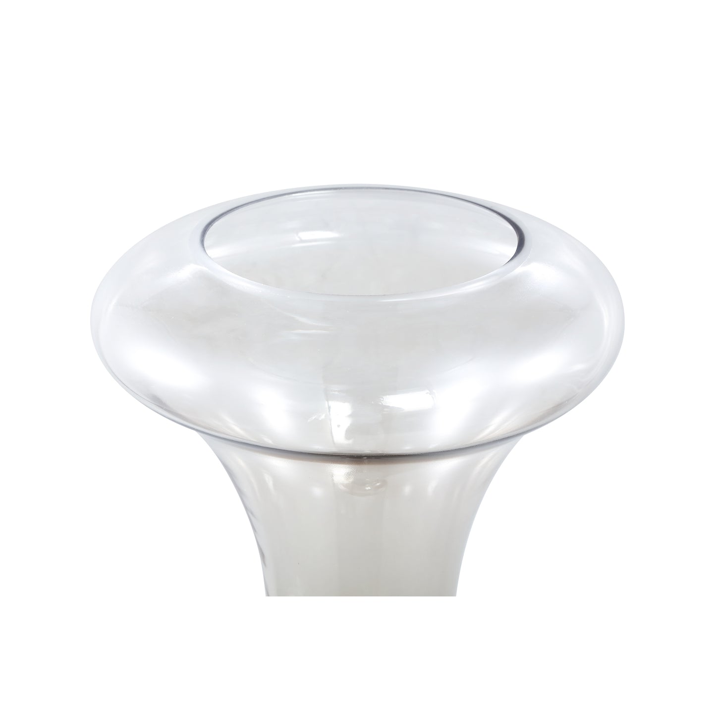 Keighla Antracite Shaped Glass Vase Two Tones L