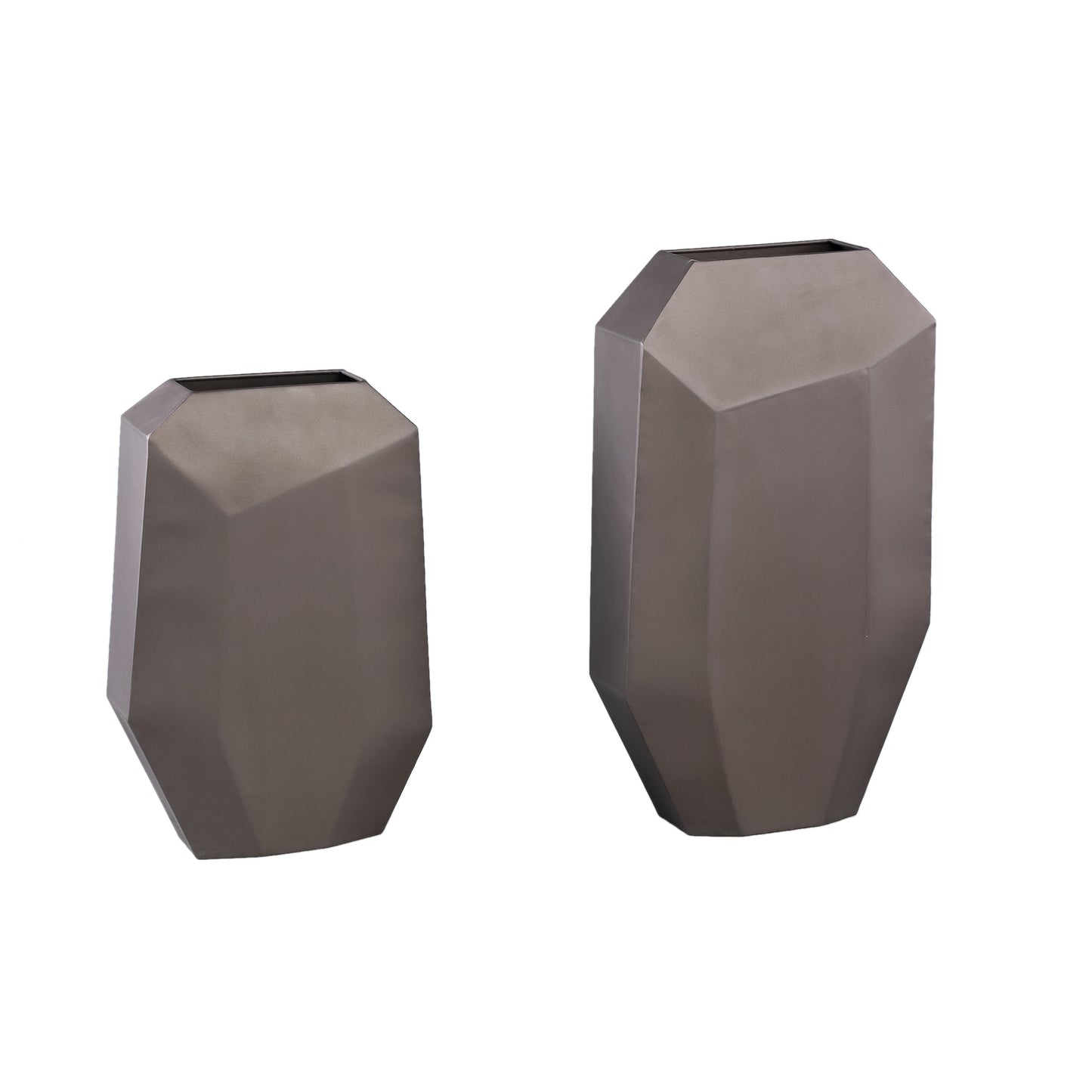 Shafi Brown Angular Iron Pot Small