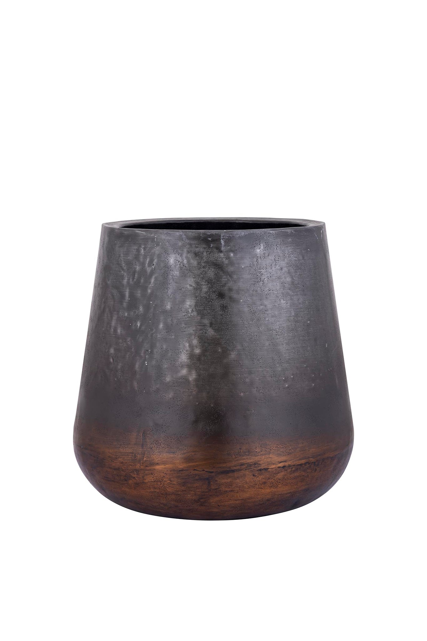 Nouska Black Aluminum Pot With Copper Bottom L