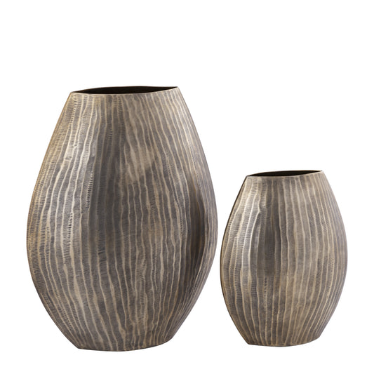 Jowad Antique Gold Alu Sheet Pot Rib High Oval M