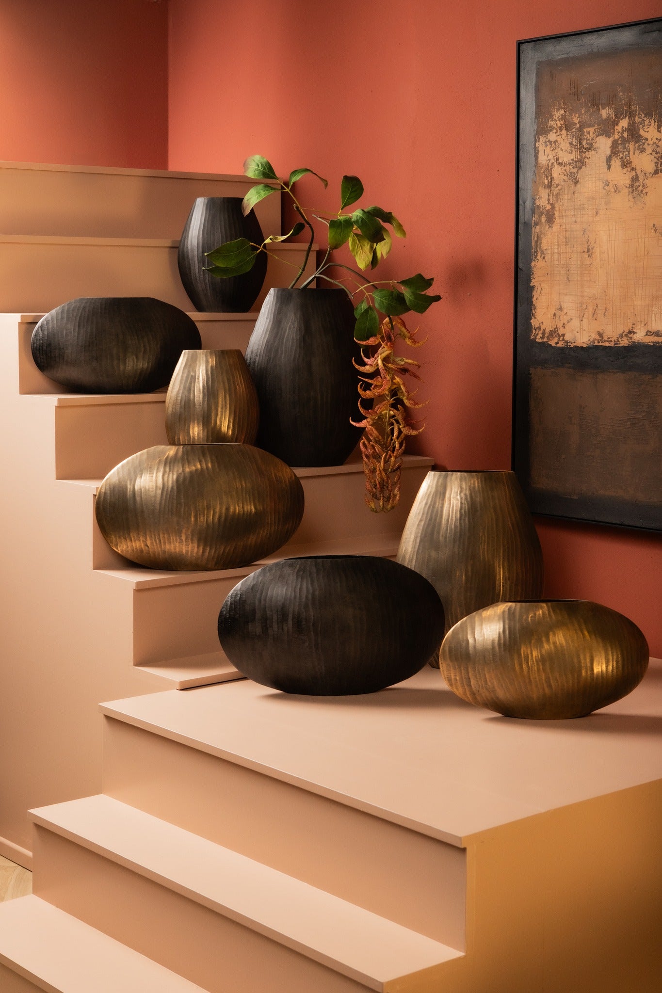 Jowad Graphite Alu Sheet Pot Ribbed Low Oval S